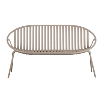 Bænk Bruce 134 cm udendørs - Sand - Havemøbler - Havesofaer & bænke - Udendørs bænk & havebænk