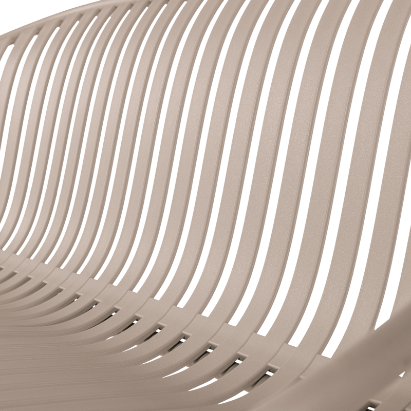 Bænk Bruce 134 cm udendørs - Sand - Havemøbler - Havesofaer & bænke - Udendørs bænk & havebænk