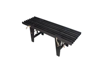 Bænk EcoFurn Ecobænk 120 cm Al Sort Oliebehandlet