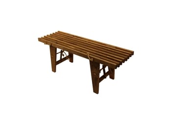 Bænk EcoFurn Ecobænk 120 cm Ask Brun Oliebehandlet