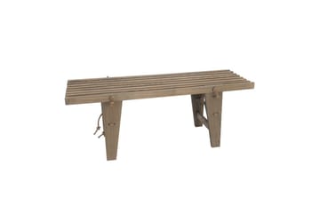 Bænk EcoFurn Ecobænk 120 cm Ask Grå Oliebehandlet