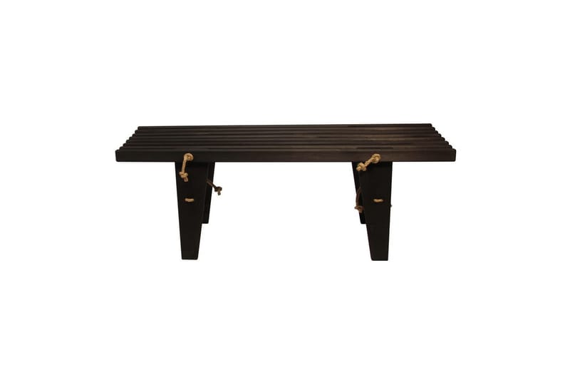 Bænk EcoFurn Ecobænk 120 cm Fyr Sort Oliebehandlet - Fyr Sort Oliebehandlet - Havemøbler - Havesofaer & bænke - Udendørs bænk & havebænk