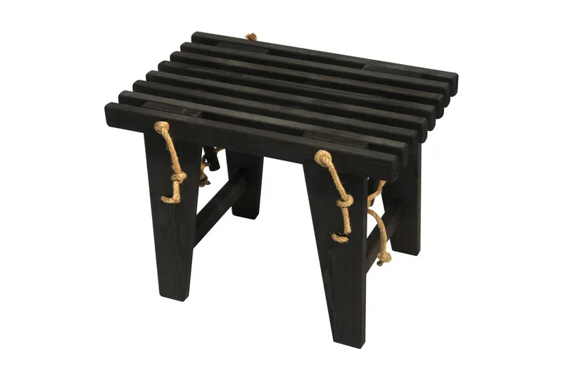 Bænk EcoFurn Ecobænk 60 cm Fyr Sort Oliebehandlet, Fyr Sort Oliebehandlet
