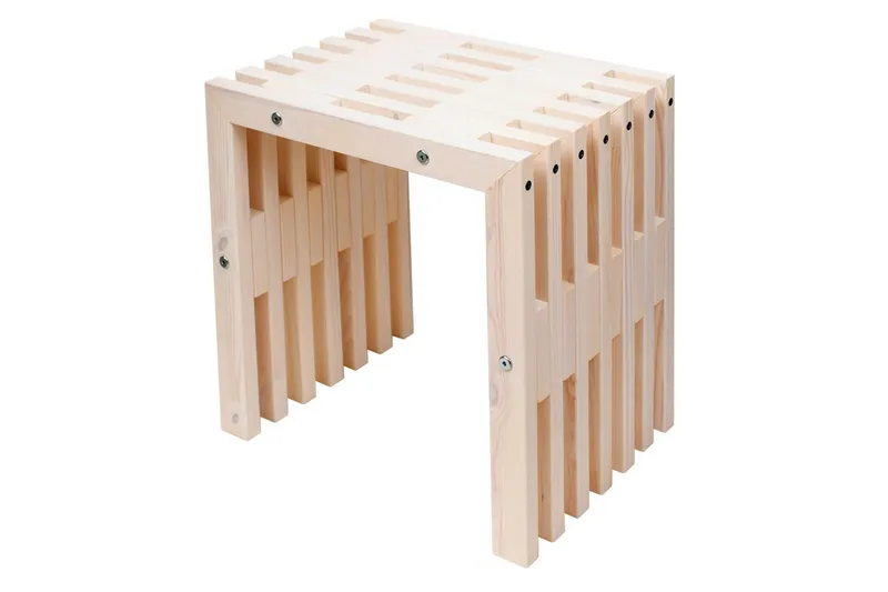 Bænk Hillerstorp 45 cm Fyr olieret hvid, Fyr olieret hvid