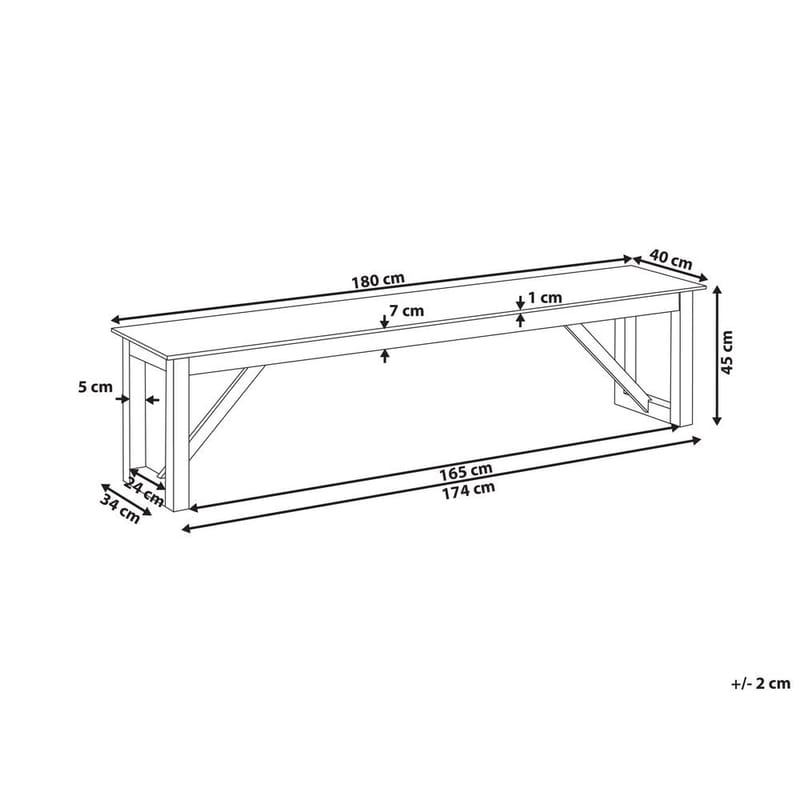 Bænk Notteri - Havemøbler - Havesofaer & bænke - Udendørs bænk & havebænk