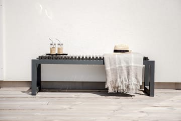 Athena bænk udendørs 140 cm sort - Sort - Havemøbler - Havesofaer & bænke - Udendørs bænk & havebænk