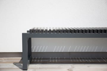 Athena bænk udendørs 140 cm sort - Sort - Havemøbler - Havesofaer & bænke - Udendørs bænk & havebænk