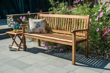 Bænk FINLAY 150x61xH91cm træ: Akacia - Havemøbler - Havesofaer & bænke - Udendørs bænk & havebænk