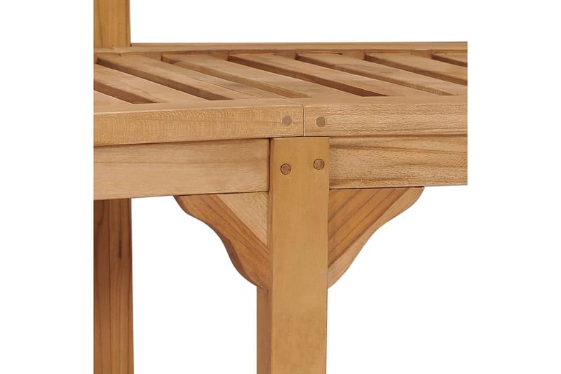bananbænk 180 cm massivt teaktræ - Brun - Havemøbler - Havesofaer & bænke - Udendørs bænk & havebænk