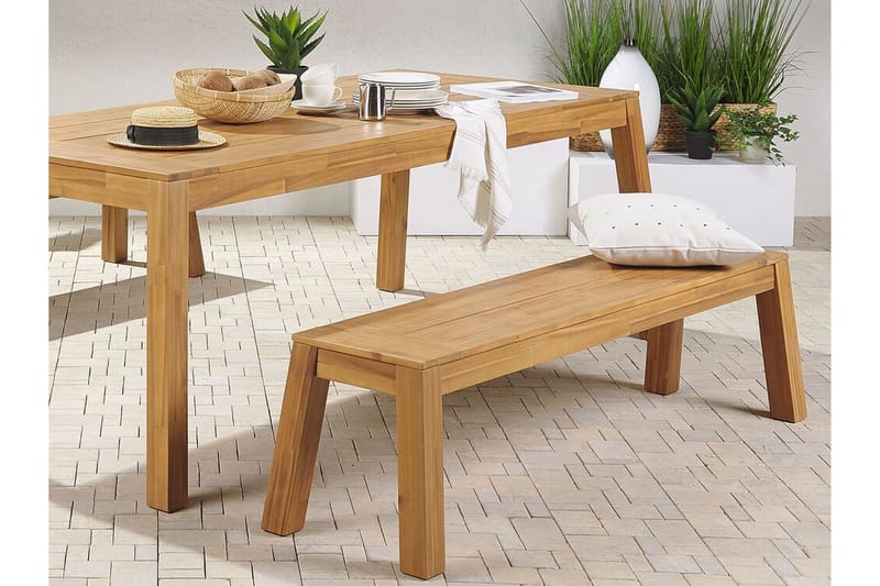 Coteto 3-Pers. Bænk 160 cm - Akacie - Havemøbler - Havesofaer & bænke - Udendørs bænk & haveb ænk