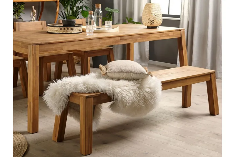 Coteto 3-Pers. Bænk 160 cm - Akacie - Havemøbler - Havesofaer & bænke - Udendørs bænk & havebænk