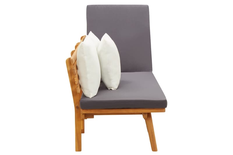 daybed 200x65 cm massivt akacietræ - Brun - Havemøbler - Havesofaer & bænke - Udendørs bænk & havebænk