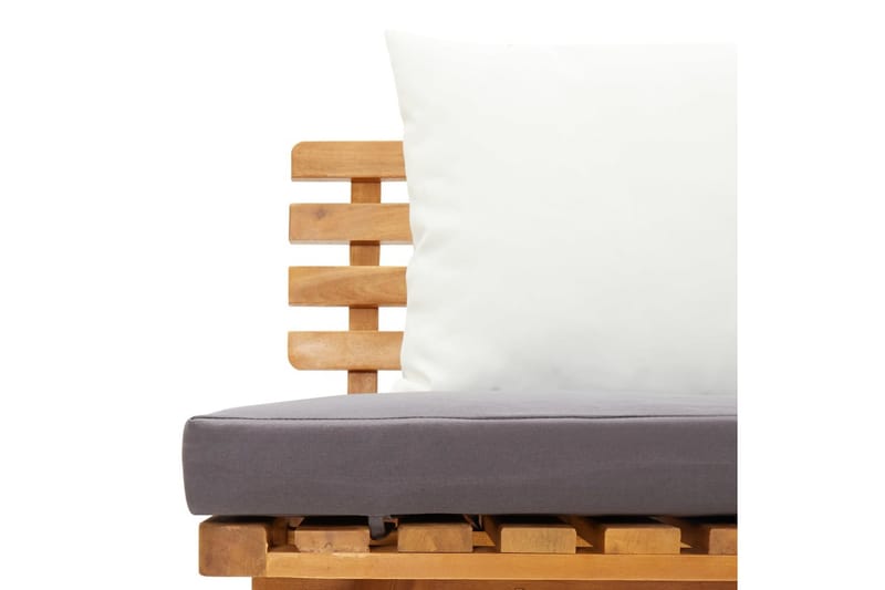 daybed 200x65 cm massivt akacietræ - Brun - Havemøbler - Havesofaer & bænke - Udendørs bænk & havebænk