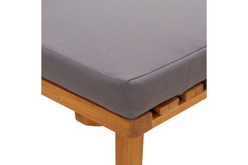 daybed 200x65 cm massivt akacietræ - Brun - Havemøbler - Havesofaer & bænke - Udendørs bænk & havebænk