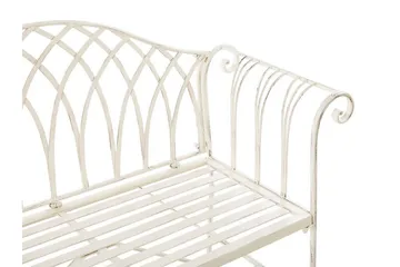 Estadilla Havebænk - Hvid - Havemøbler - Havesofaer & bænke - Udendørs bænk & havebænk