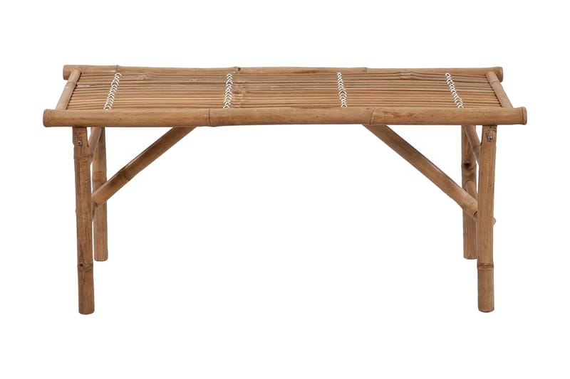 Foldbar Havebænk 118 Cm Bambus - Brun - Havemøbler - Havesofaer & bænke - Udendørs bænk & havebænk