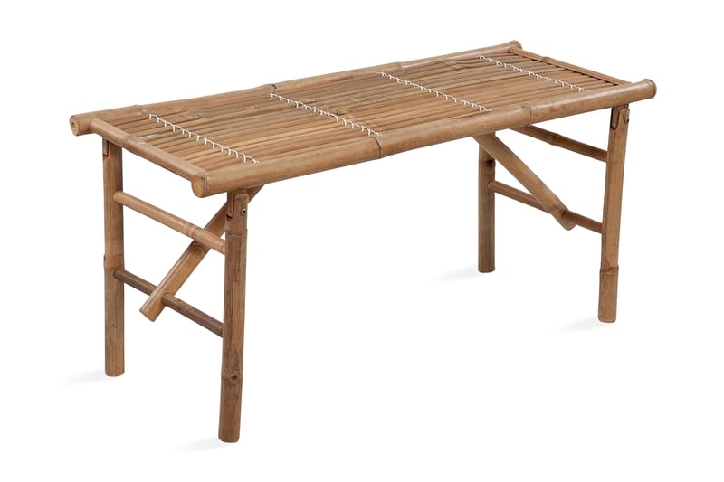 Foldbar Havebænk 118 Cm Bambus - Brun - Havem�øbler - Havesofaer & bænke - Udendørs bænk & havebænk