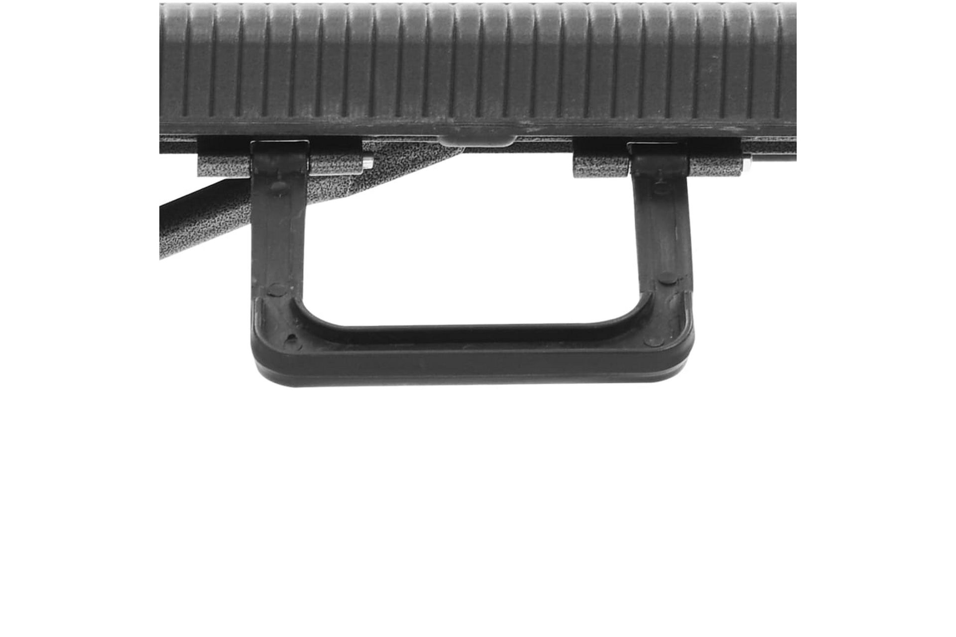 Foldbare Havebænke 2 stk. 180 cm Hdpe Sort - Sort - Havemøbler - Havesofaer & bænke - Udendørs bænk & havebænk