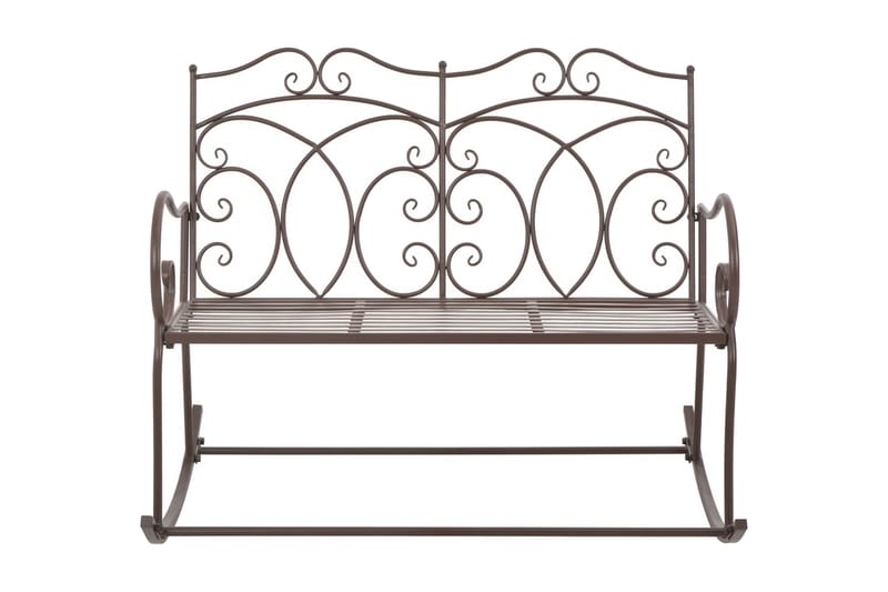 Havebænk 104 Cm Jern Antikbrun - Brun - Havem�øbler - Havesofaer & bænke - Udendørs bænk & havebænk
