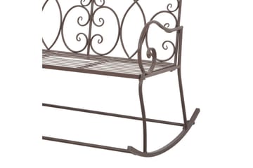 Havebænk 104 Cm Jern Antikbrun - Brun - Havemøbler - Havesofaer & bænke - Udendørs bænk & havebænk