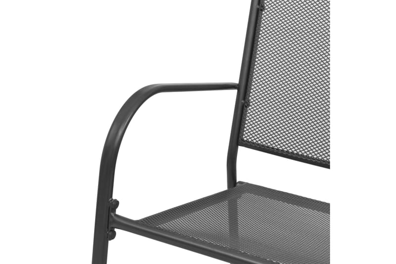 Havebænk 108 Cm Stål Og Trådnet Antracitgrå - Grå - Havemøbler - Havesofaer & bænke - Udendørs bænk & havebænk