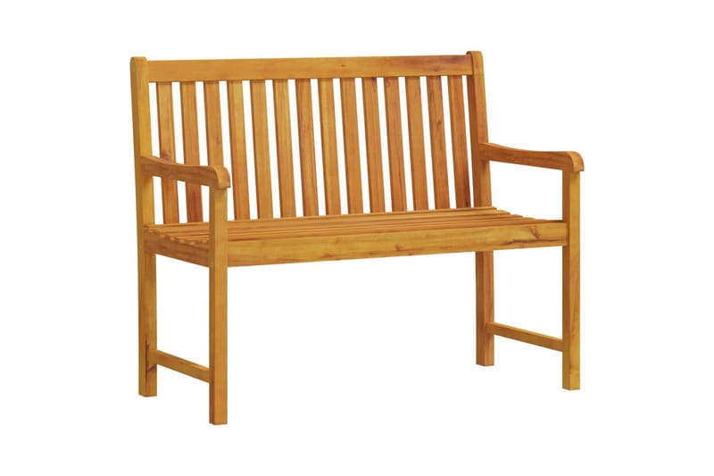 havebænk 110 cm massivt akacietræ - Brun - Havemøbler - Havesofaer & bænke - Udendørs bænk & havebænk