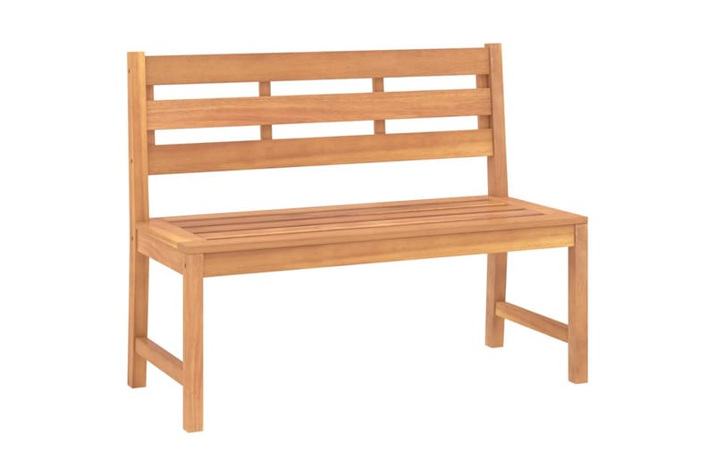 havebænk 114 cm massivt teaktræ - Brun - Havemøbler - Havesofaer & bænke - Udendørs bænk & havebænk