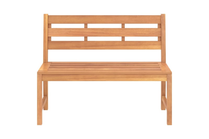 havebænk 114 cm massivt teaktræ - Brun - Havemøbler - Havesofaer & bænke - Udendørs bænk & havebænk