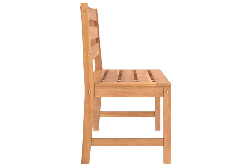 havebænk 114 cm massivt teaktræ - Brun - Havemøbler - Havesofaer & bænke - Udendørs bænk & havebænk