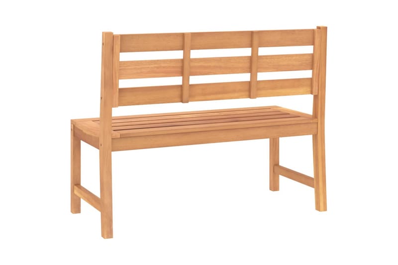 havebænk 114 cm massivt teaktræ - Brun - Havemøbler - Havesofaer & bænke - Udendørs bænk & havebænk
