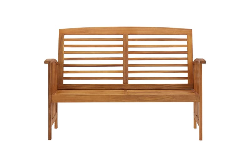 havebænk 119 cm massivt akacietræ - Brun - Havemøbler - Havesofaer & bænke - Udendørs bænk & havebænk
