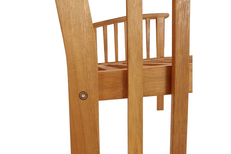 havebænk 119 cm massivt akacietræ - Brun - Havemøbler - Havesofaer & bænke - Udendørs bænk & havebænk