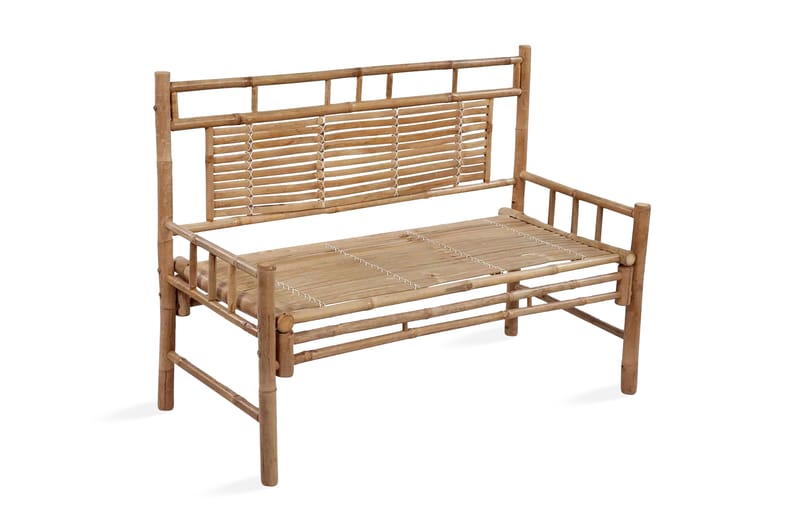 Havebænk 120 Cm Bambus - Brun - Havemøbler - Havesofaer & bænke - Udendørs bænk & havebænk