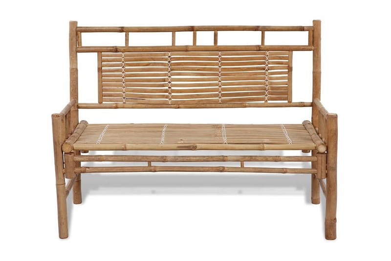 Havebænk 120 Cm Bambus - Brun - Havemøbler - Havesofaer & bænke - Udendørs bænk & havebænk
