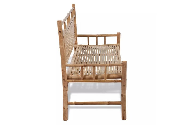Havebænk 120 Cm Bambus - Brun - Havemøbler - Havesofaer & bænke - Udendørs bænk & havebænk