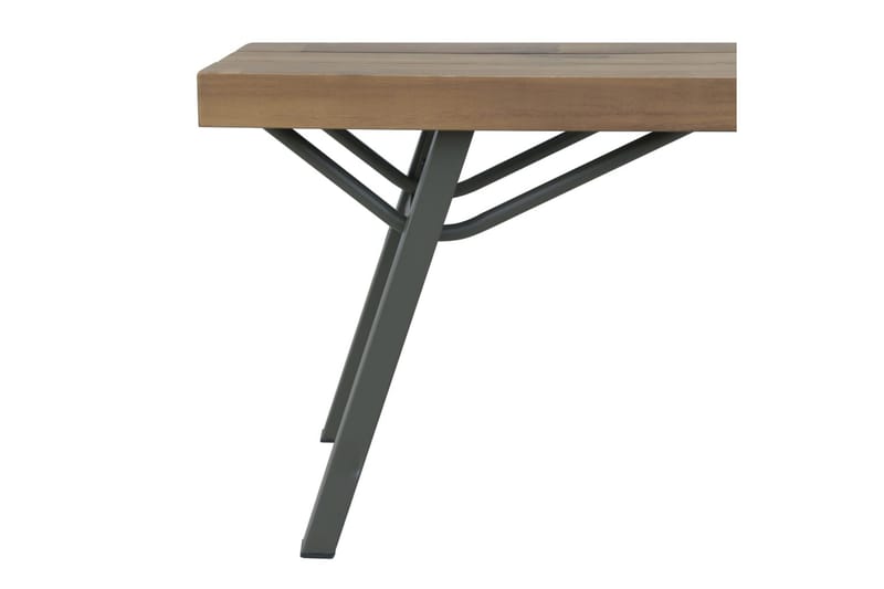 Havebænk 120 Cm Massivt Akacietræ - Brun - Havemøbler - Havesofaer & bænke - Udendørs bænk & havebænk