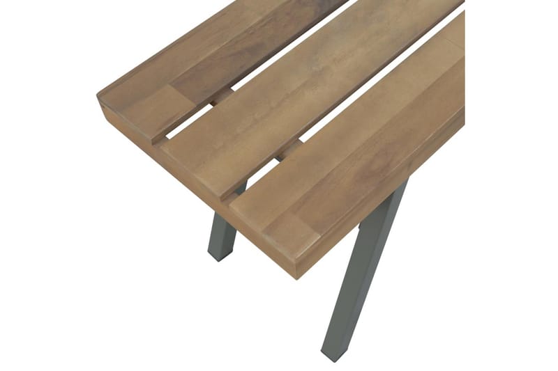 Havebænk 120 Cm Massivt Akacietræ - Brun - Havemøbler - Havesofaer & bænke - Udendørs bænk & havebænk