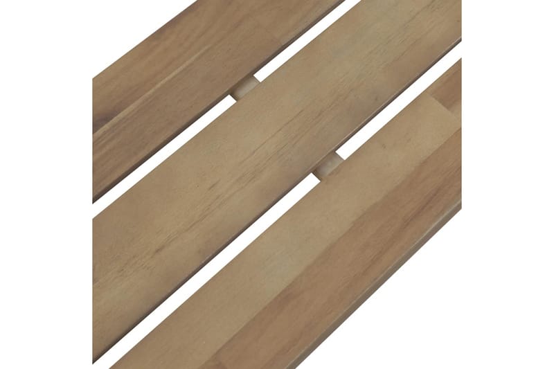 Havebænk 120 Cm Massivt Akacietræ - Brun - Havemøbler - Havesofaer & bænke - Udendørs bænk & havebænk