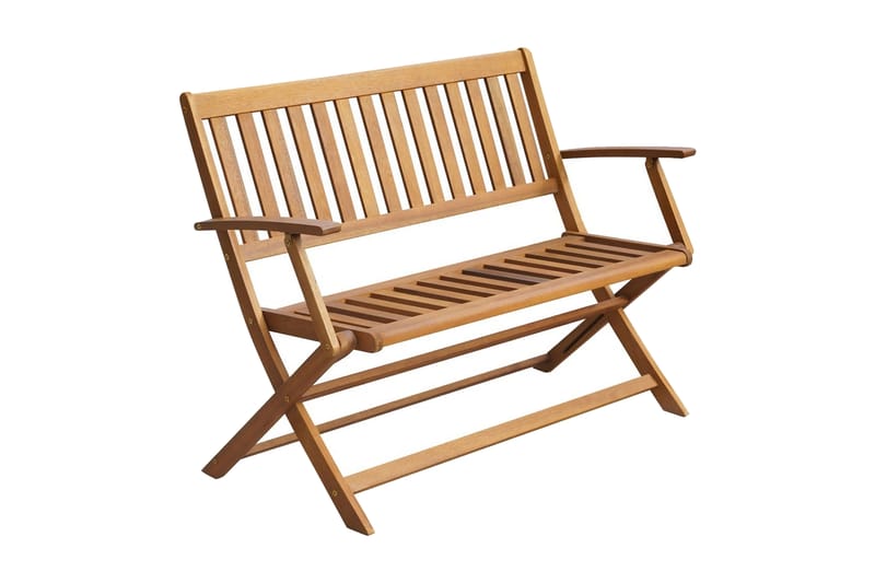 Havebænk 120 Cm Massivt Akacietræ - Brun - Havemøbler - Havesofaer & bænke - Udendørs bænk & havebænk