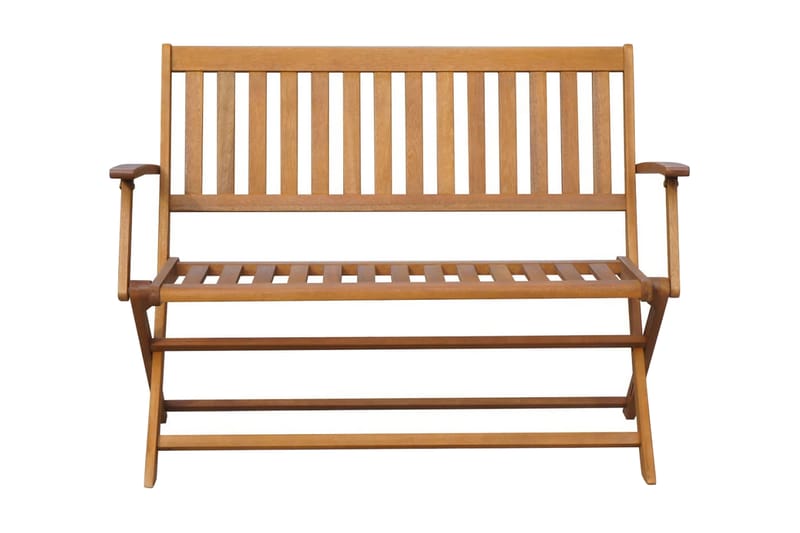 Havebænk 120 Cm Massivt Akacietræ - Brun - Havemøbler - Havesofaer & bænke - Udendørs bænk & havebænk