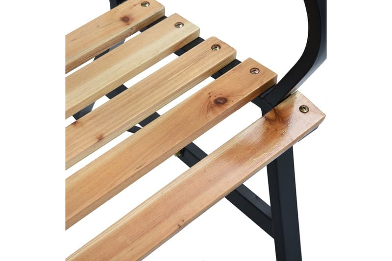 Havebænk 120 Cm Træ - Brun - Havemøbler - Havesofaer & bænke - Udendørs bænk & havebænk