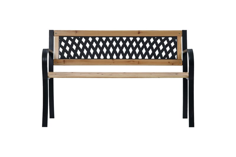 Havebænk 120 Cm Træ - Brun - Havemøbler - Havesofaer & bænke - Udendørs bænk & havebænk