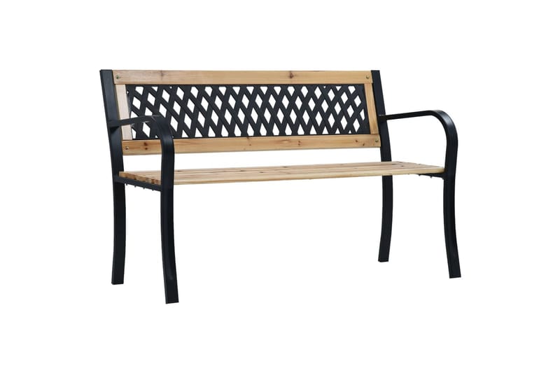 Havebænk 120 Cm Træ - Brun - Havemøbler - Havesofaer & bænke - Udendørs bænk & havebænk