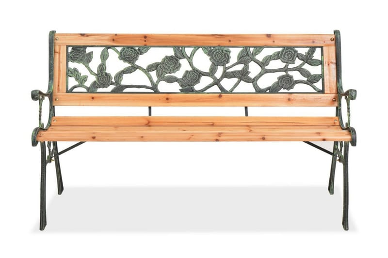 Havebænk 122 Cm Træ - Brun - Havemøbler - Havesofaer & b�ænke - Udendørs bænk & havebænk