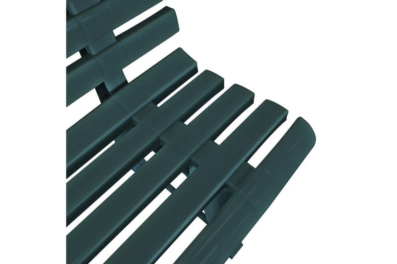 Havebænk 145,5 Cm Plastik Grøn - Grøn - Havemøbler - Havesofaer & bænke - Udendørs bænk & havebænk