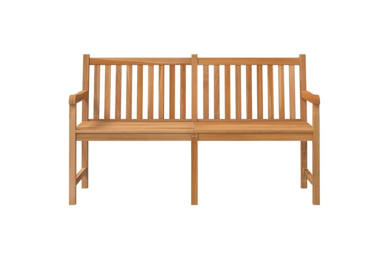 havebænk 150 cm massivt teaktræ - Brun - Havemøbler - Havesofaer & bænke - Udendørs bænk & havebænk