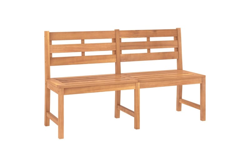 havebænk 150 cm massivt teaktræ - Brun - Havemøbler - Havesofaer & bænke - Udendørs bænk & havebænk