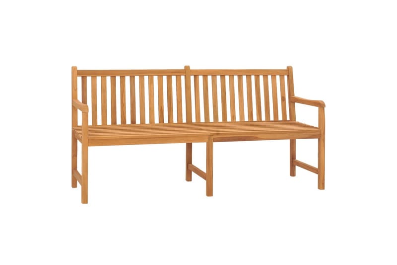 havebænk 180 cm massivt teaktræ - Brun - Havemøbler - Havesofaer & bænke - Udendørs bænk & havebænk