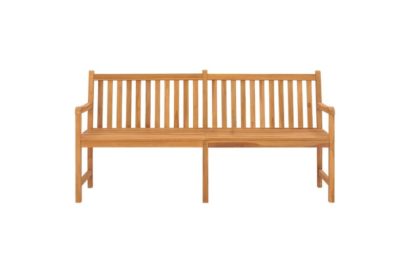havebænk 180 cm massivt teaktræ - Brun - Havemøbler - Havesofaer & bænke - Udendørs bænk & havebænk