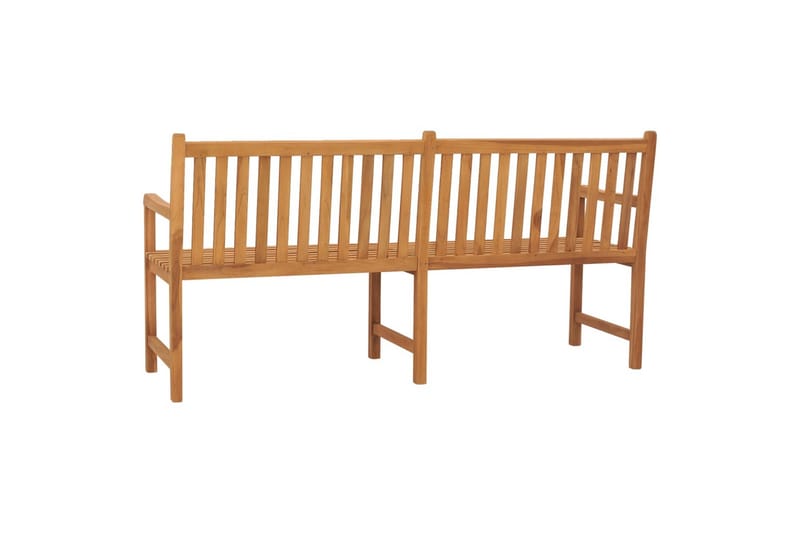 havebænk 180 cm massivt teaktræ - Brun - Havemøbler - Havesofaer & bænke - Udendørs bænk & havebænk